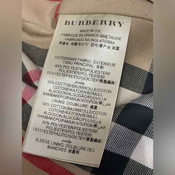 BURBERRY London Marystow Trench Coat  6 17” p2p Honey/Beige $1,995 EUC - Picture 12 of 17